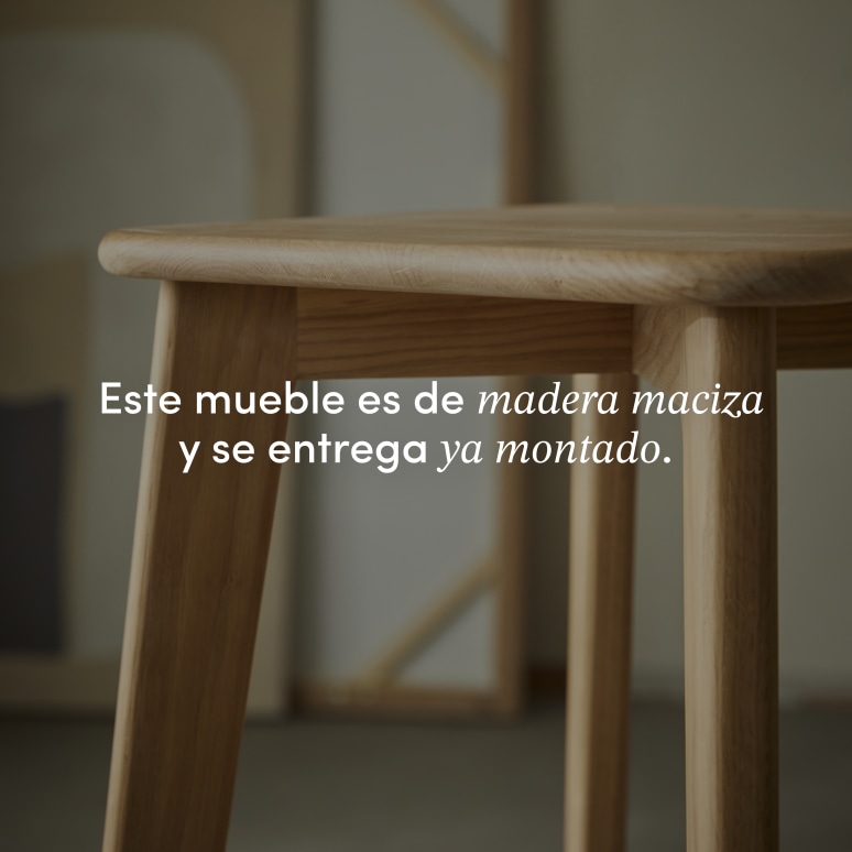 Abel - Taburete de bar de roble macizo