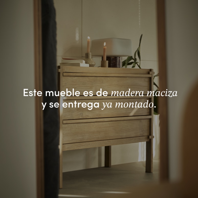 Madi - Cómoda de olmo macizo reciclado