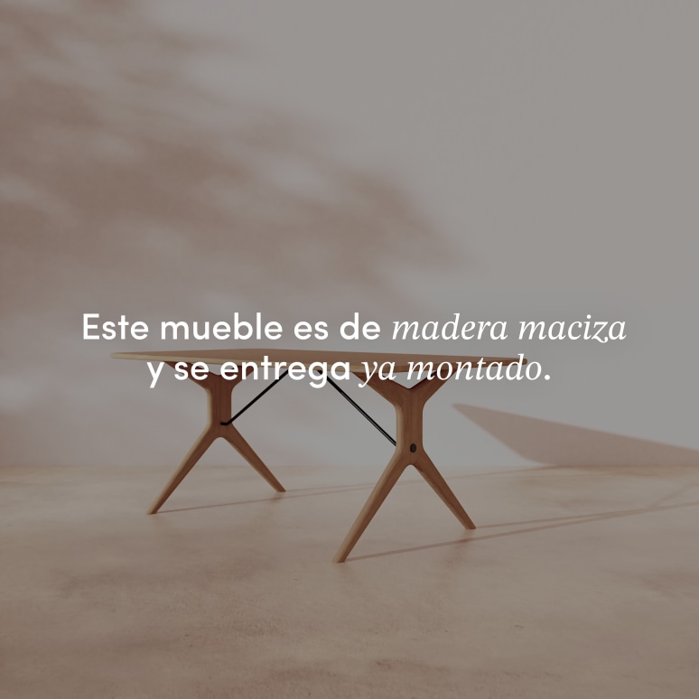 Martin - Mesa extensible de roble macizo 6-12 personas