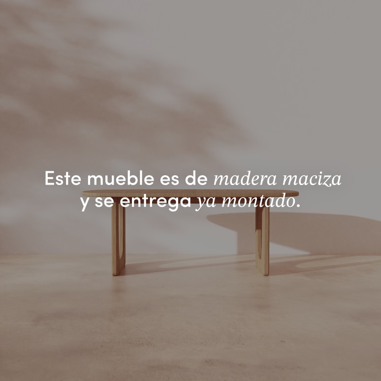 Mattia - Mesa extensible de roble macizo 8-14 personas