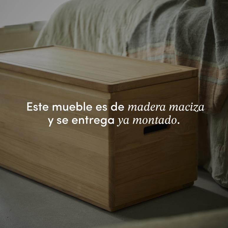 Nino - Baúl de entrada de teca maciza