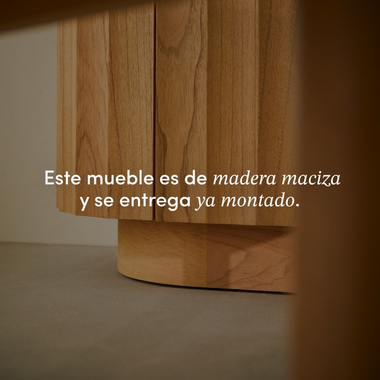 Andréa - Aparador de madera maciza de mindi 150 cm