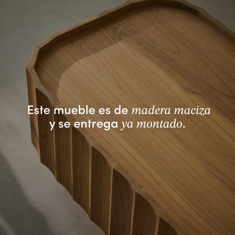 Andréa - Mesa de centro de madera maciza de mindi