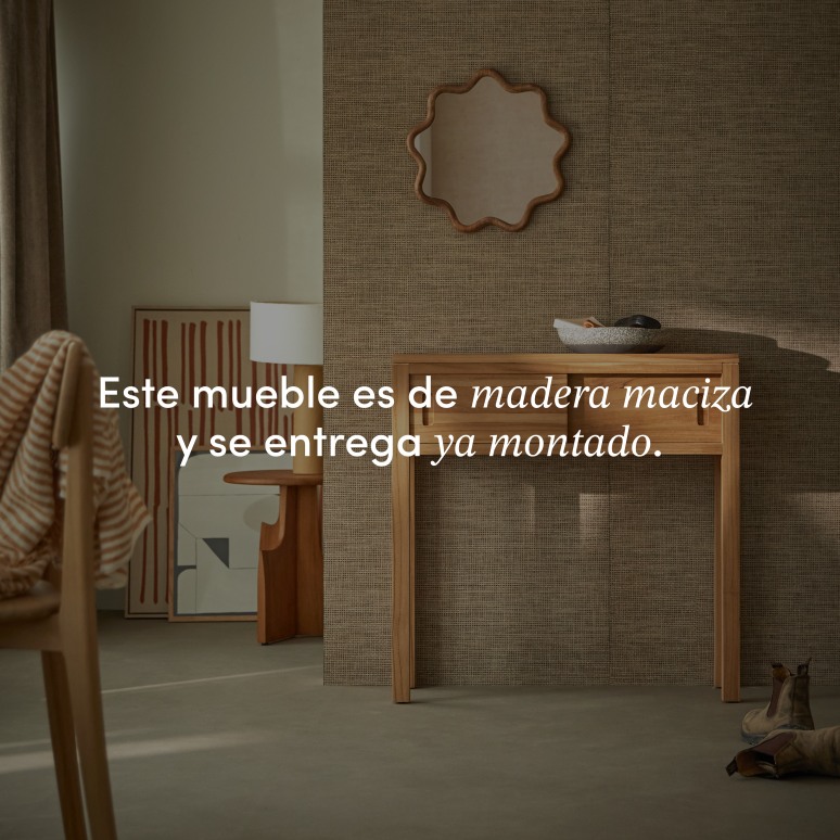 Anton - Consola de teca maciza 80 cm