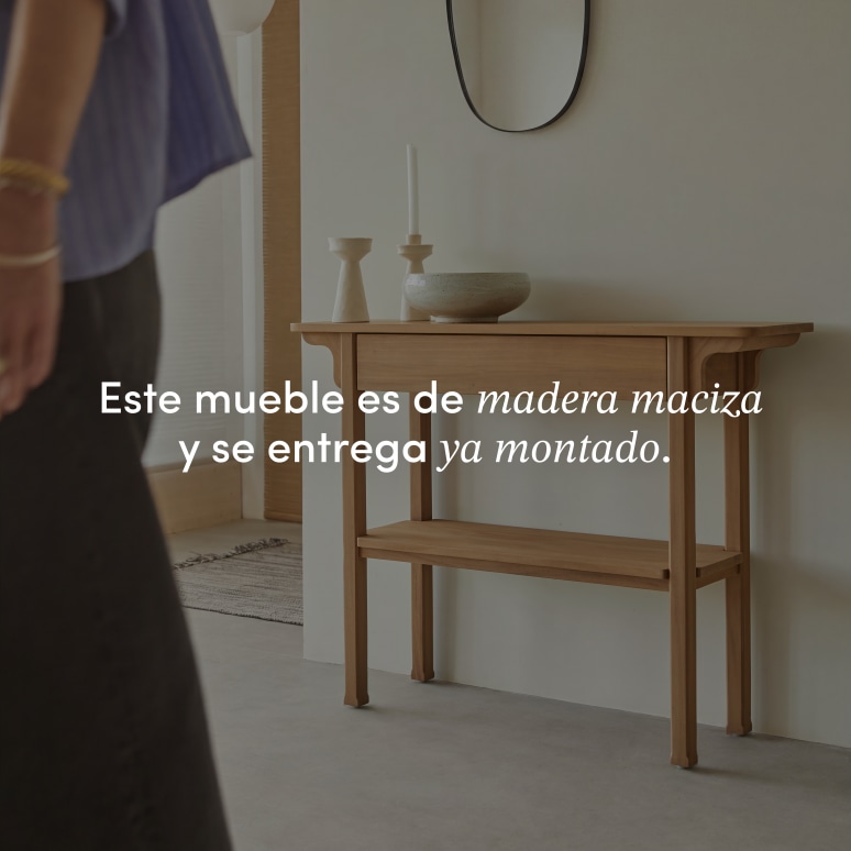Elie - Consola de caoba maciza
