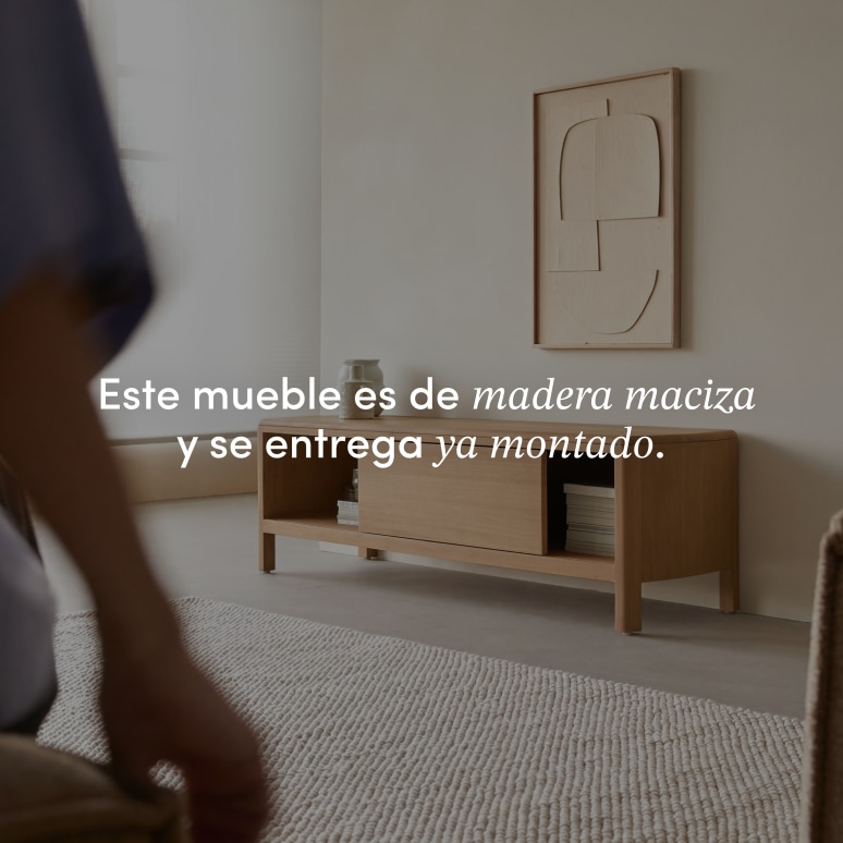 Celestine - Mueble para TV de caoba macizo, 130 cm