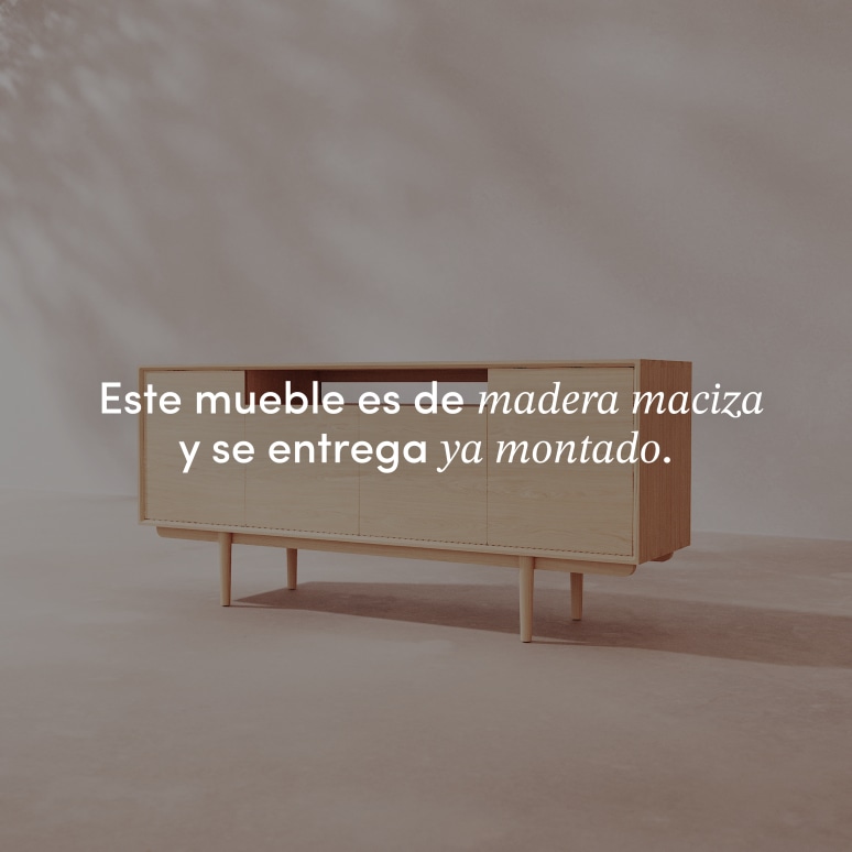 Ellie - Aparador de roble macizo 180 cm