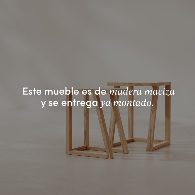 Gaspard - Mesa auxiliar y gueridón de mango macizo