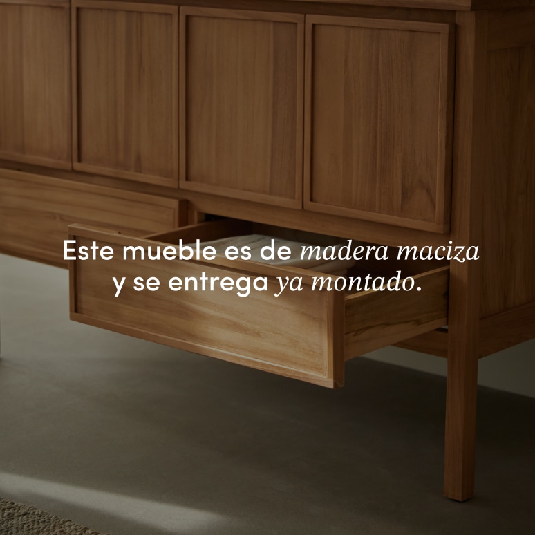 Jane - Mueble de lavabo de teca maciza 120 cm