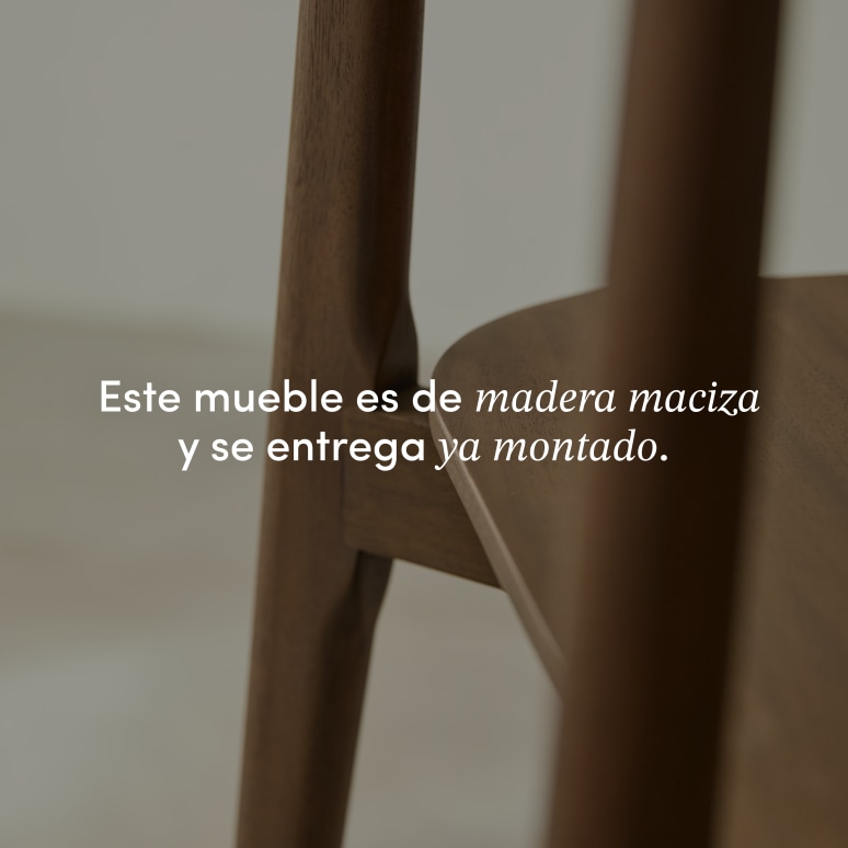 Jonàk - Silla de caoba maciza brown