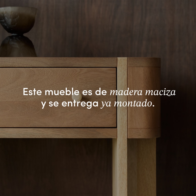 Gaya - Consola de madera de mango macizo