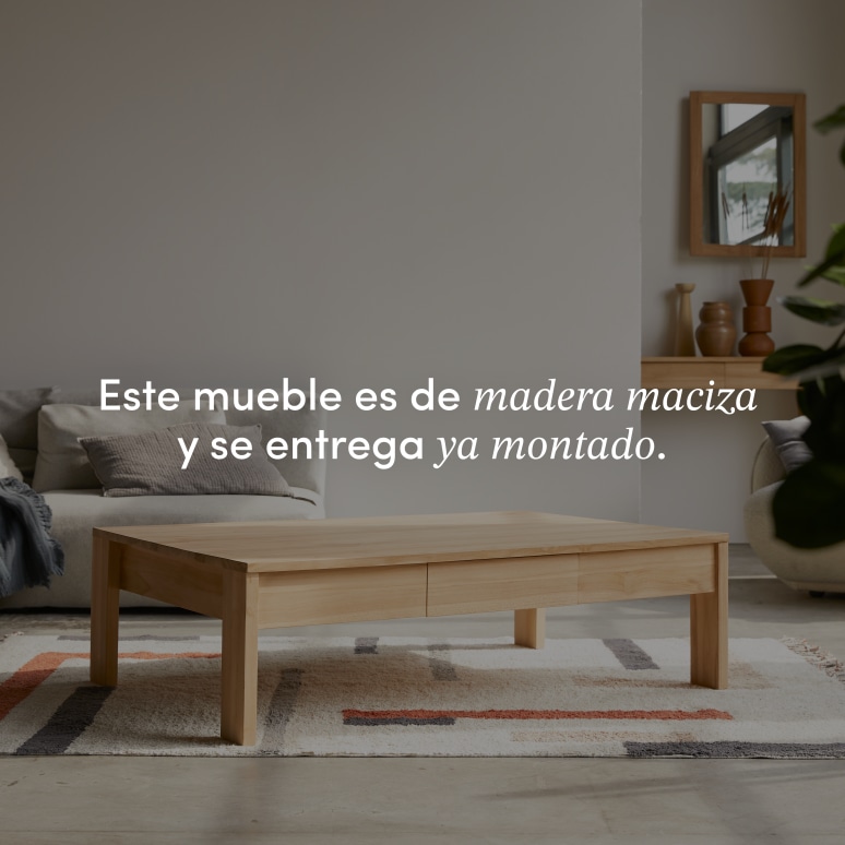 Eden - Mesa de centro de teca maciza