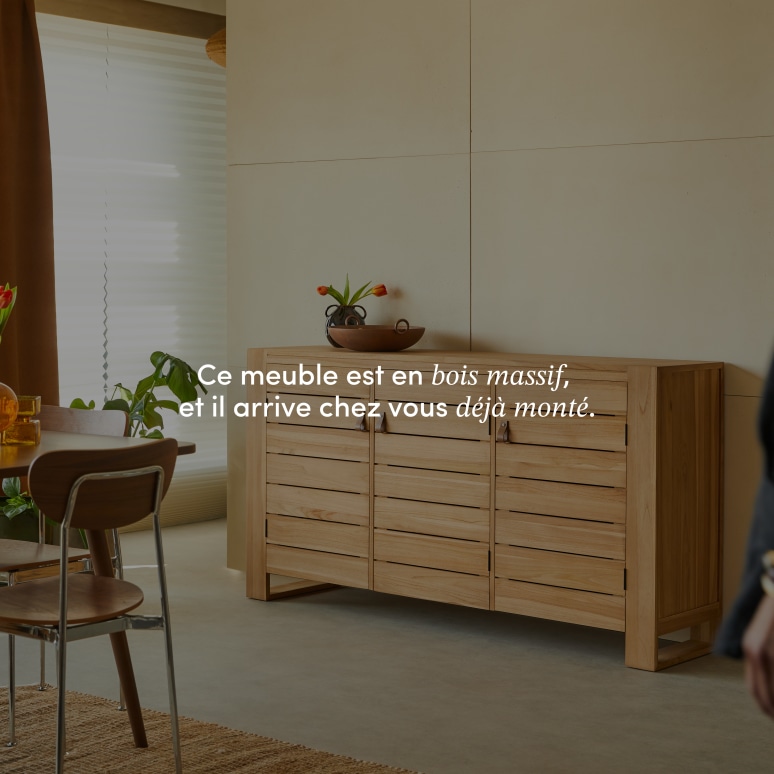 Minimalys - Buffet en teck massif 170 cm