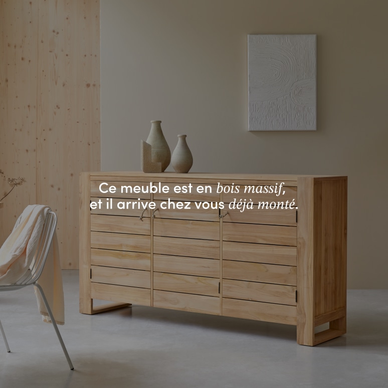 Minimalys - Buffet en teck massif 170 cm