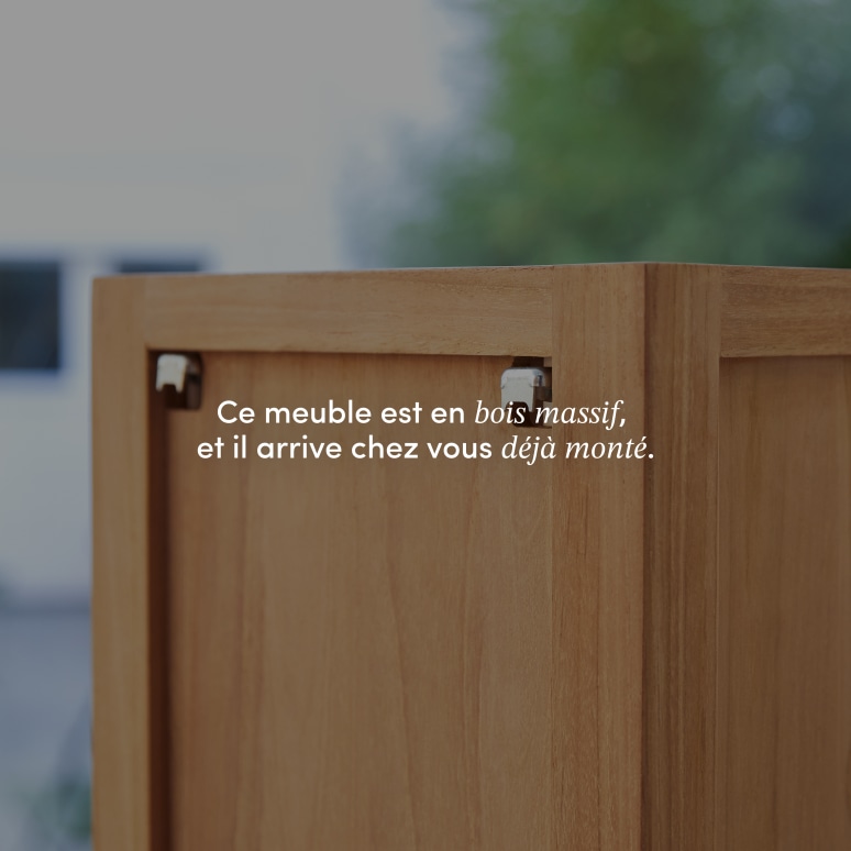 Serena - Colonne en teck massif