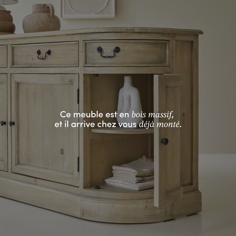 Celeste - Buffet en pin 180 cm