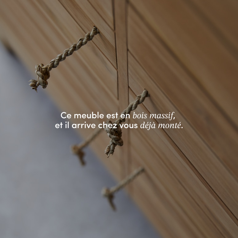 Minimalys - Armoire en teck massif