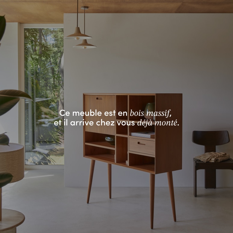 Magda 50's - Bureau en acajou massif