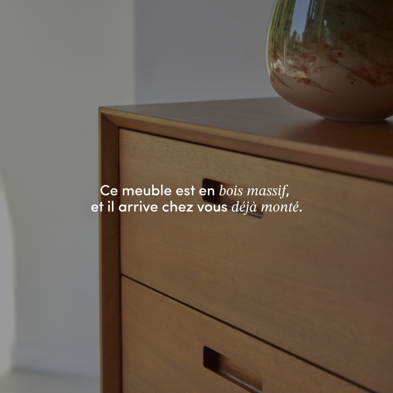 Magda 50's - Commode enfant en acajou massif