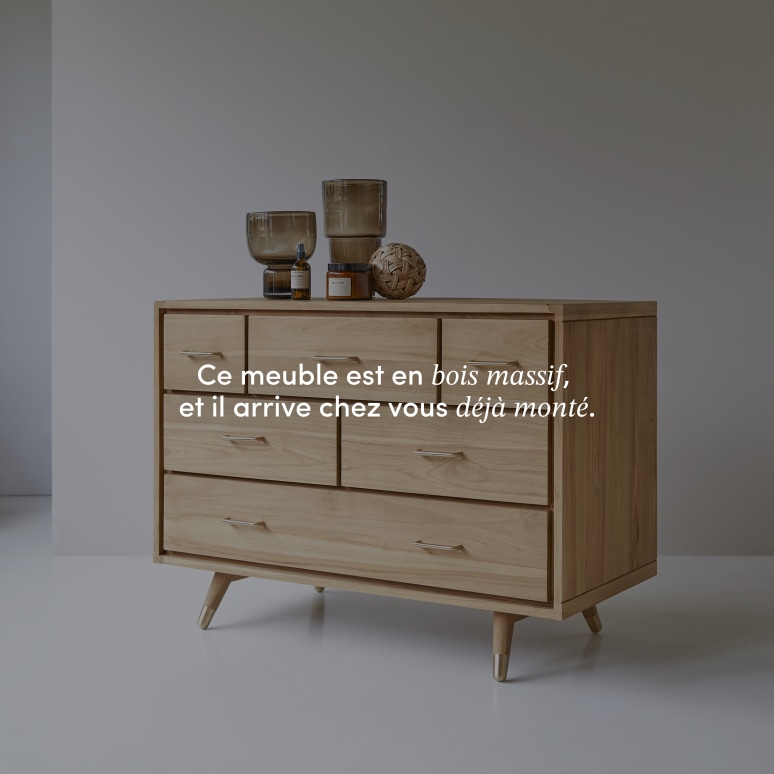 Kort - Commode en teck massif