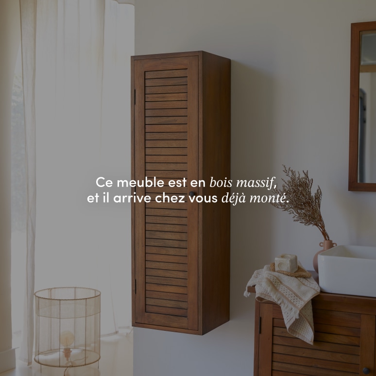 Loggia - Colonne en acacia massif