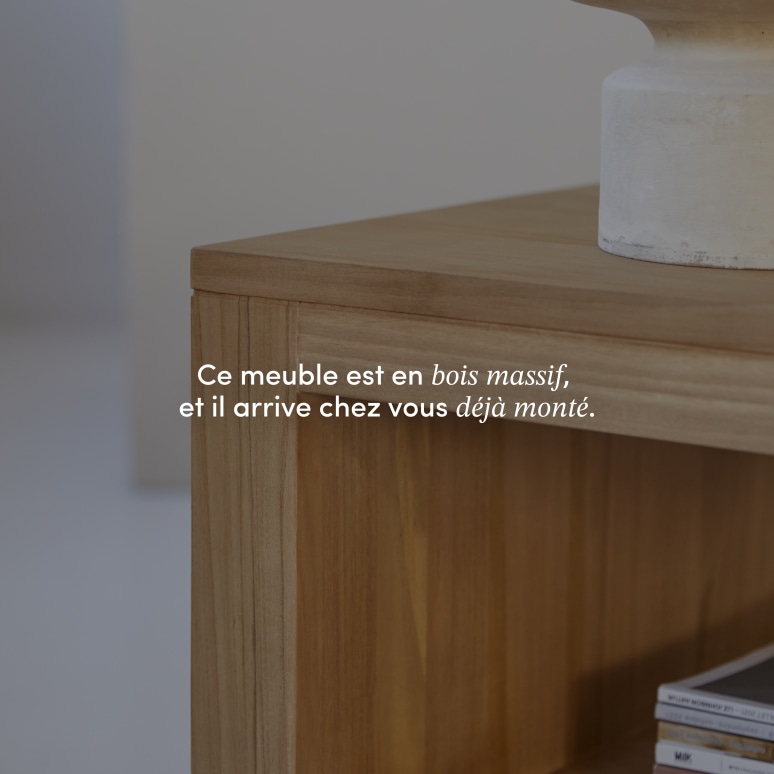 Anoa - Table basse rectangulaire en teck massif