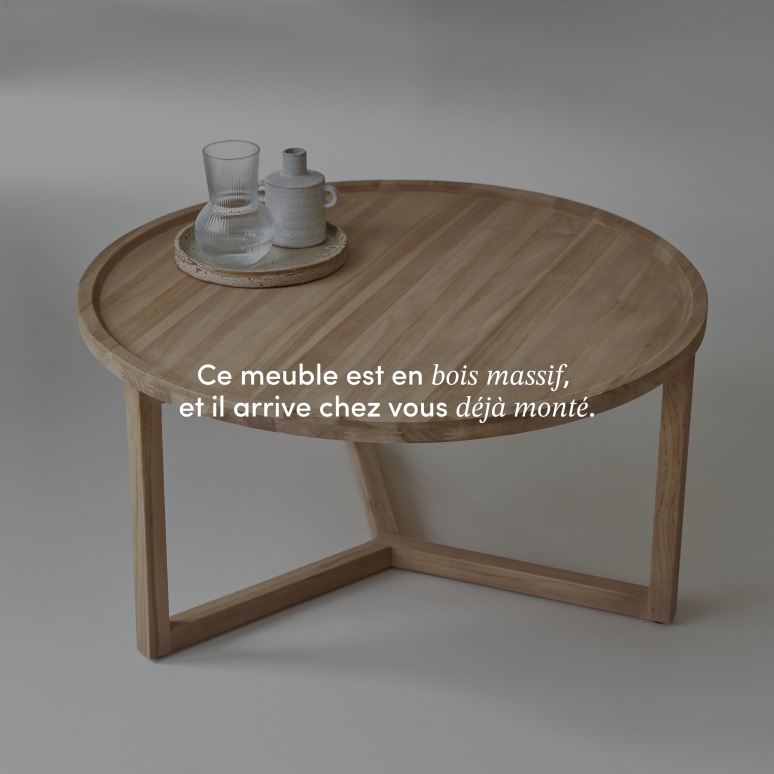 Ana - Table basse en teck massif