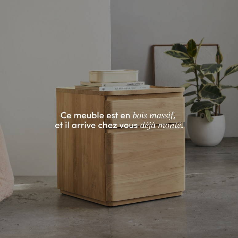 Nino - Chevet en teck massif