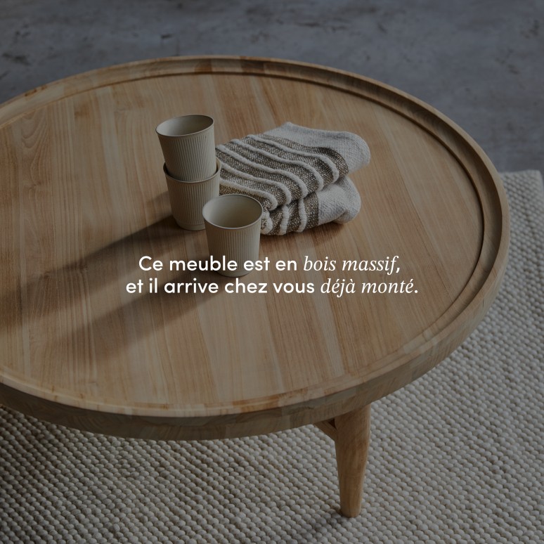 Milla - Table basse en teck massif