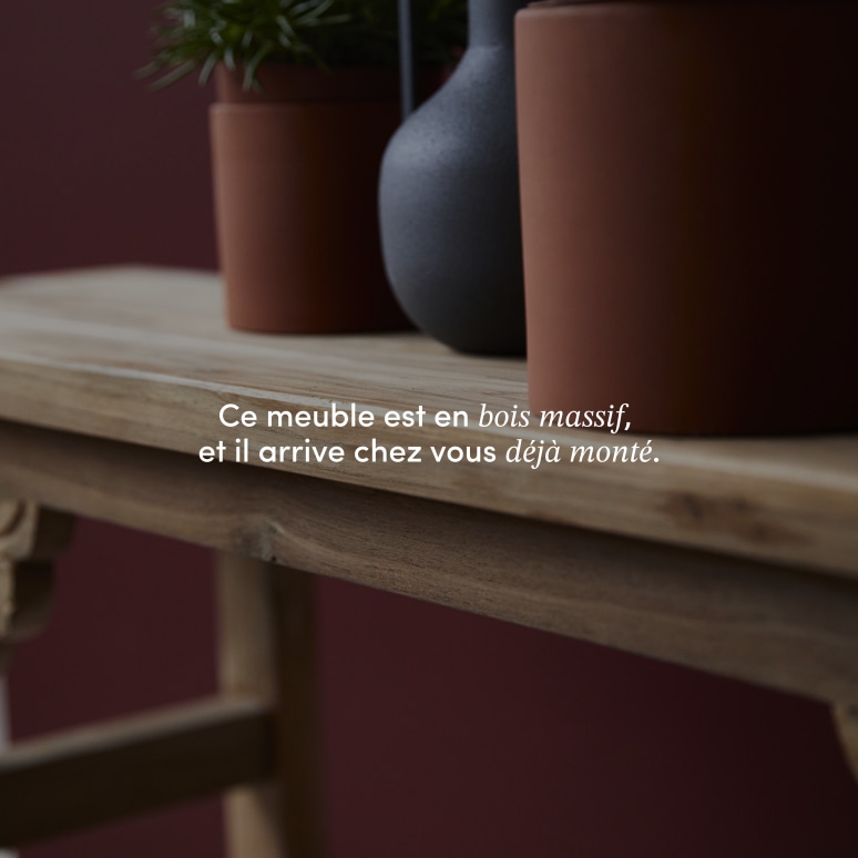 Adonis - Banc en teck massif recyclé