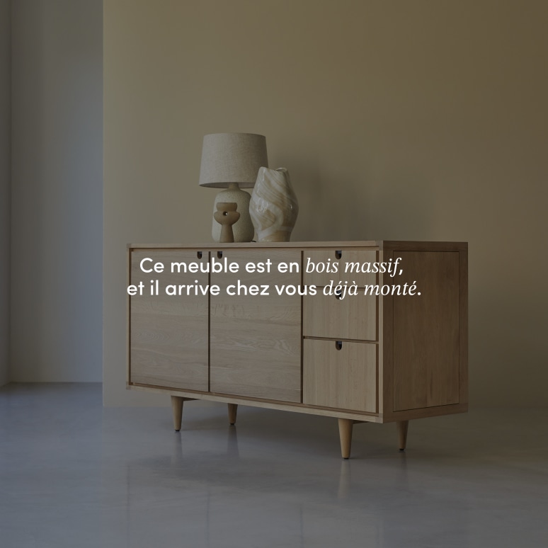 Jonàk - Buffet en chêne massif 145 cm