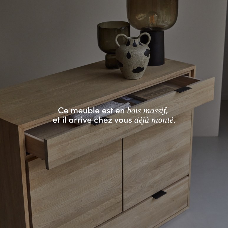 Senson - Buffet en chêne massif 120 cm