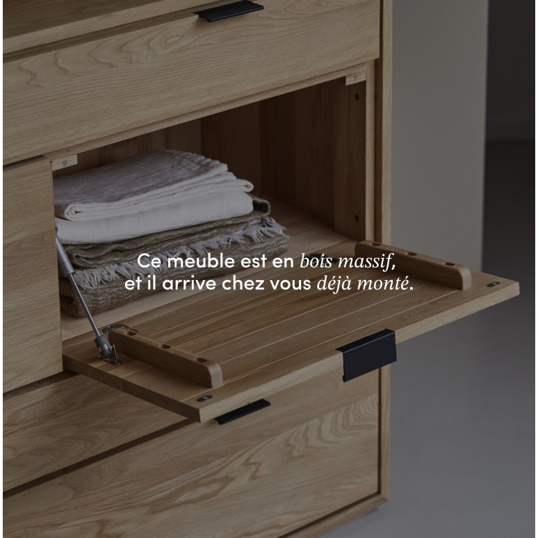 Senson - Commode en chêne massif