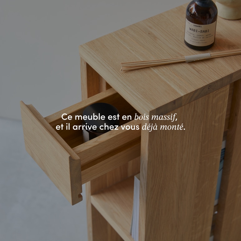 Eden - Bout de canapé en chêne massif