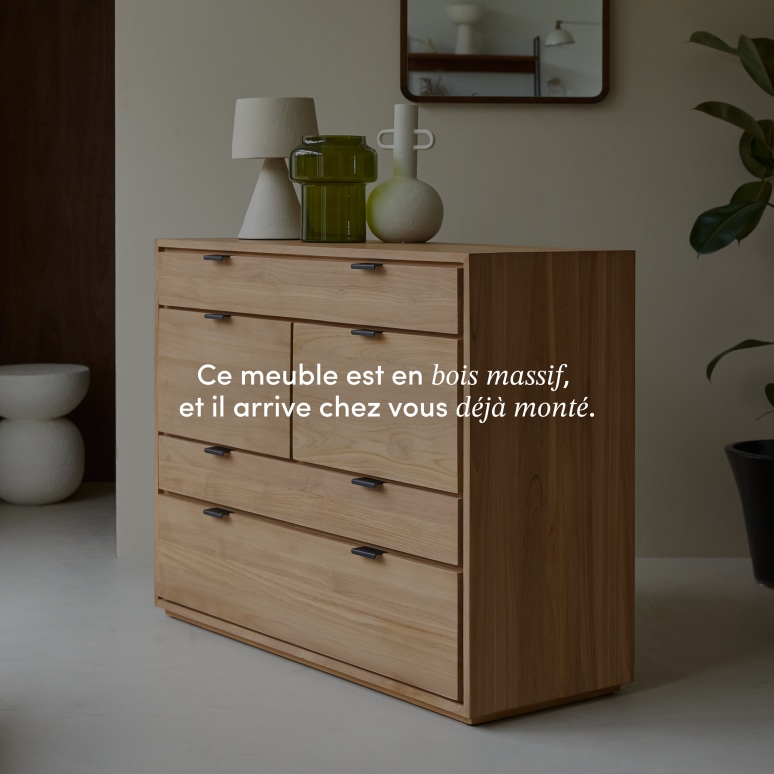 Senson - Commode en teck massif