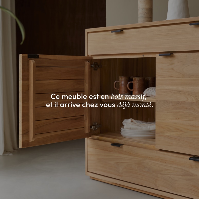 Senson - Buffet en teck massif 120 cm