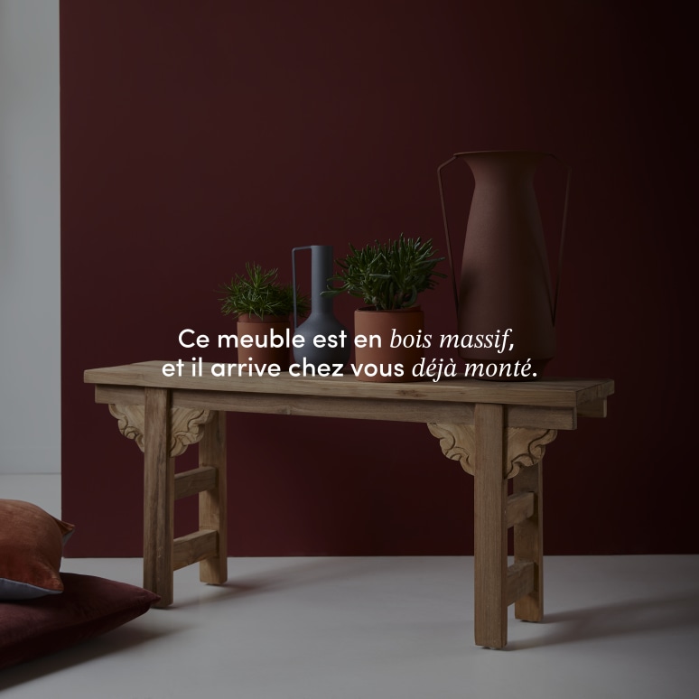 Adonis - Console basse en teck massif recyclé