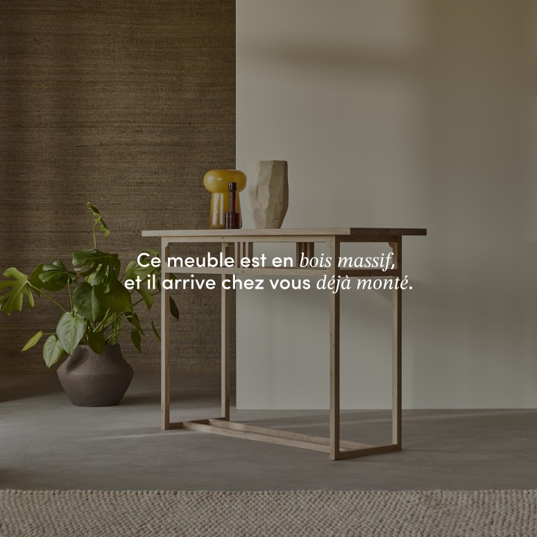 Clovis - Console en chêne massif