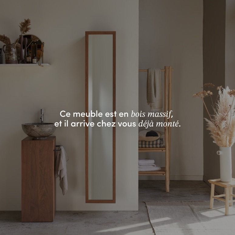 Twig - Colonne droite en noyer massif