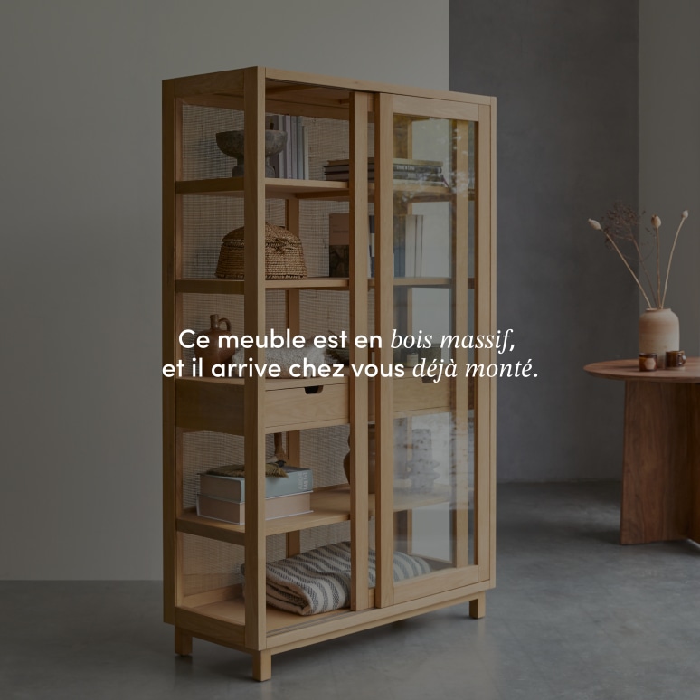 Adel - Bibliothèque en chêne massif