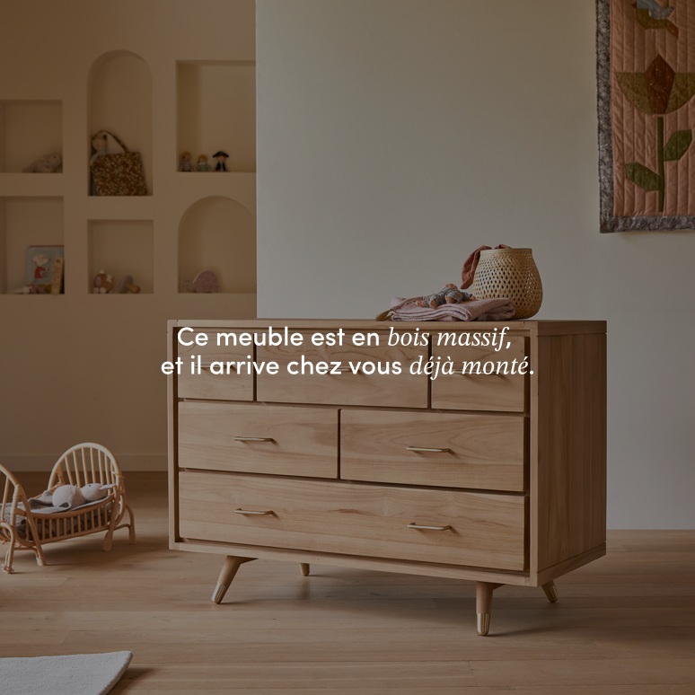 Kort - Commode enfant en teck massif