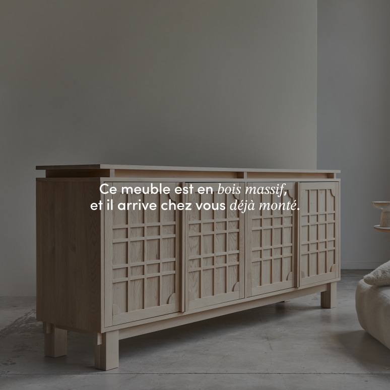 Bodi - Buffet en chêne massif 220 cm
