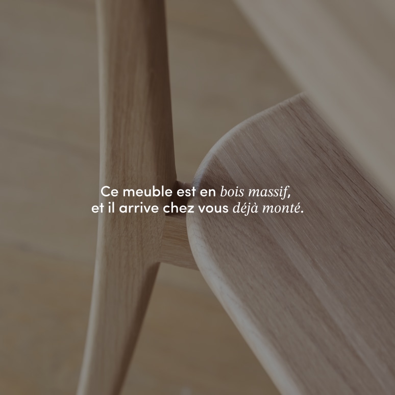 Abel - Chaise en chêne massif