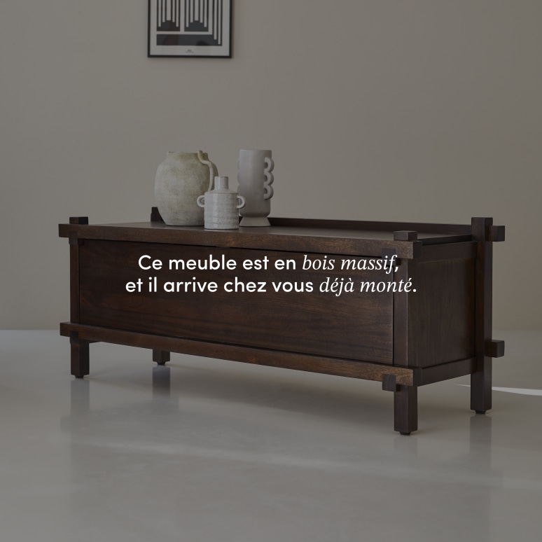 Arko - Meuble TV en manguier massif 120 cm