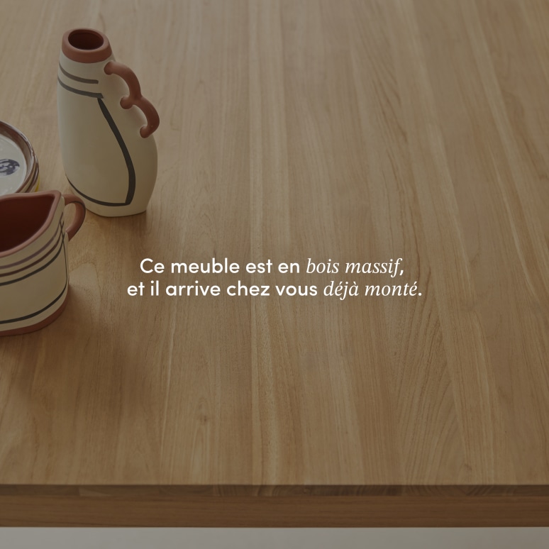 Eden - Table en teck massif 4-6 pers.