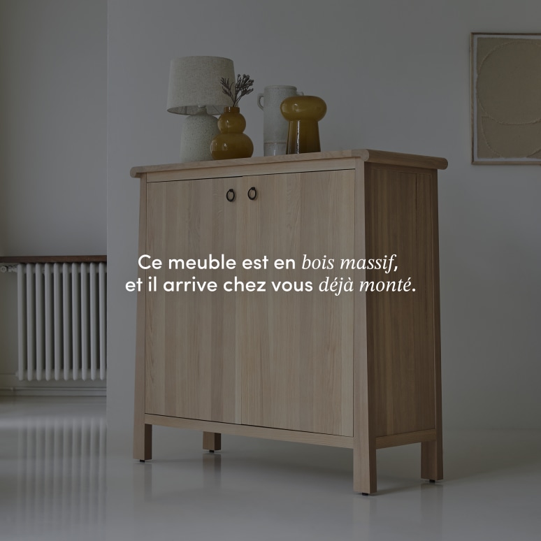 Volute - Console en chêne massif