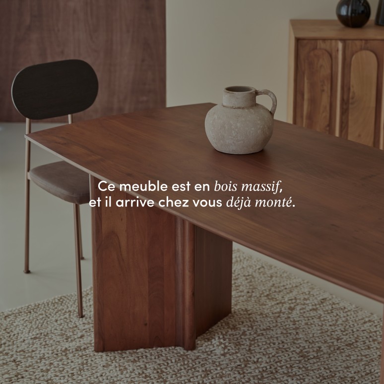 Suzanne - Table en acacia massif 6 pers.