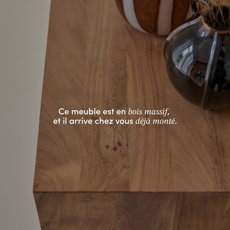 Olga - Buffet en acacia massif 200 cm