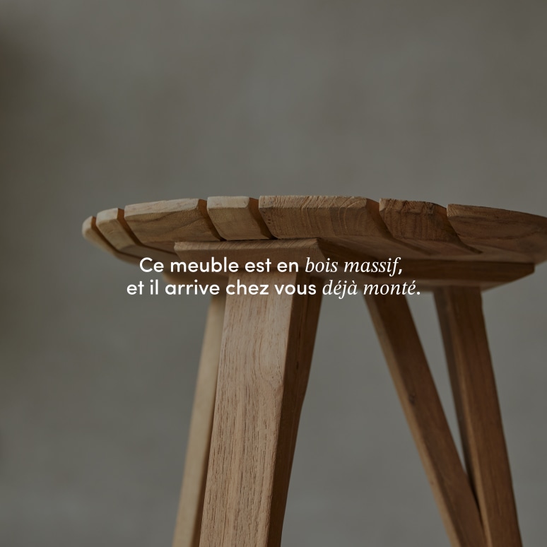 Katrine - Chevet en teck massif recyclé