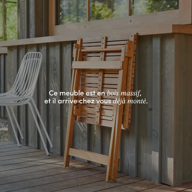 Bistro - Table de jardin pliable en acacia massif 2 pers.